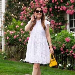 NWT Sail to Sable x Jennifer Lake White Eyelet Dress size XXL